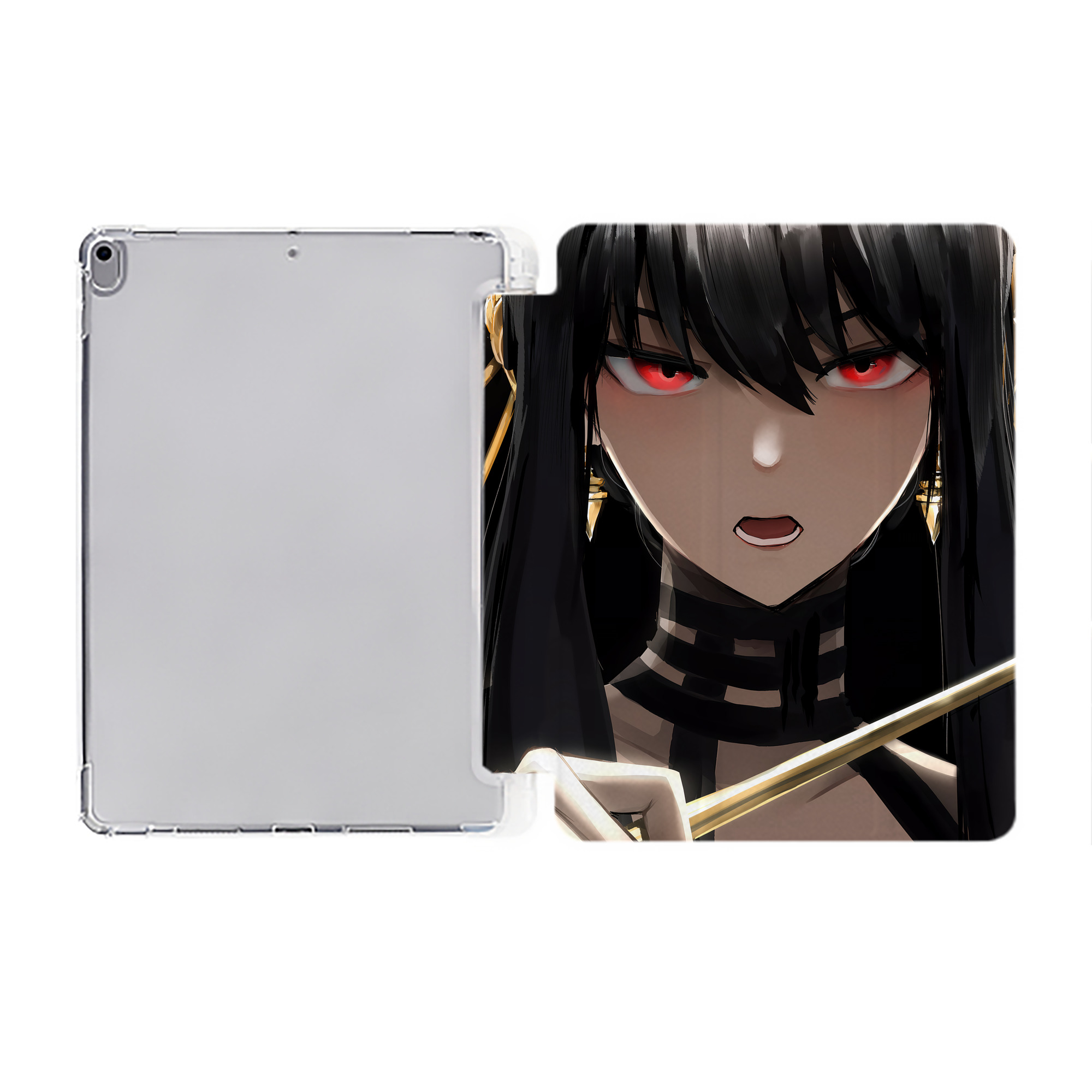 （画像用） SPY×FAMILY间谍家家酒 IPad ケース ペン収納付き 三つ折りスタンド PUレザー×シリコン 対応機種9.5/10.5/10.9インチ